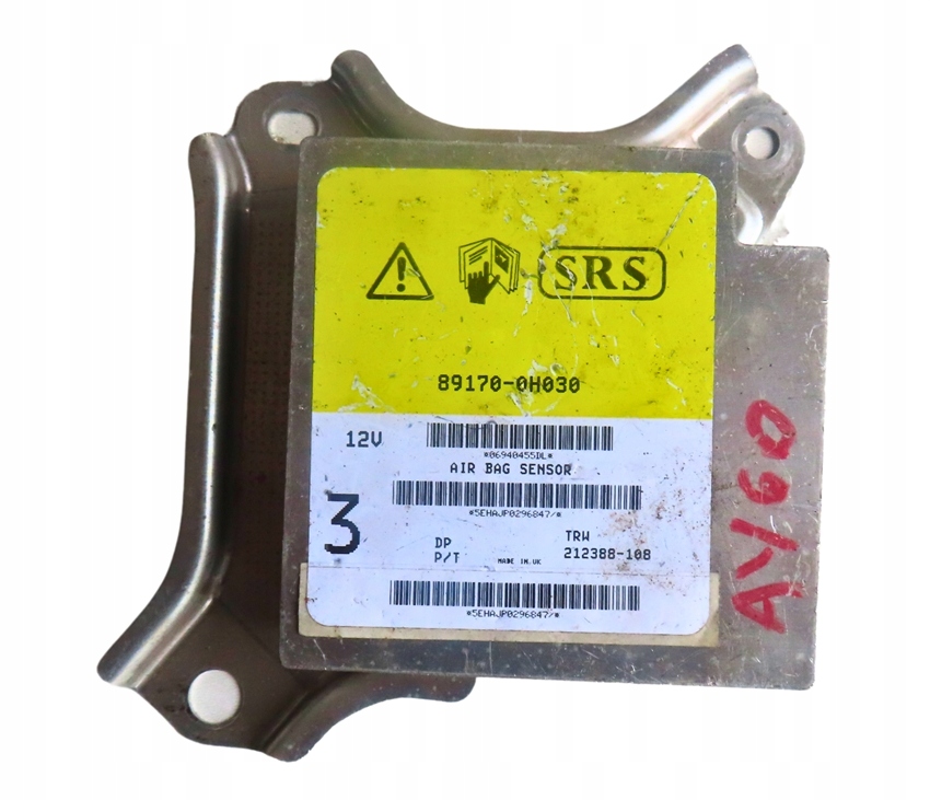 фото №1, Модуль блок управления датчик подушка безопасности toyota aygo i 2005-2014 rok 89170-0h030