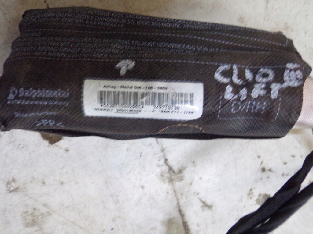 фото №4, Подушка подушка безопасности сиденье правая renault clio iii lift