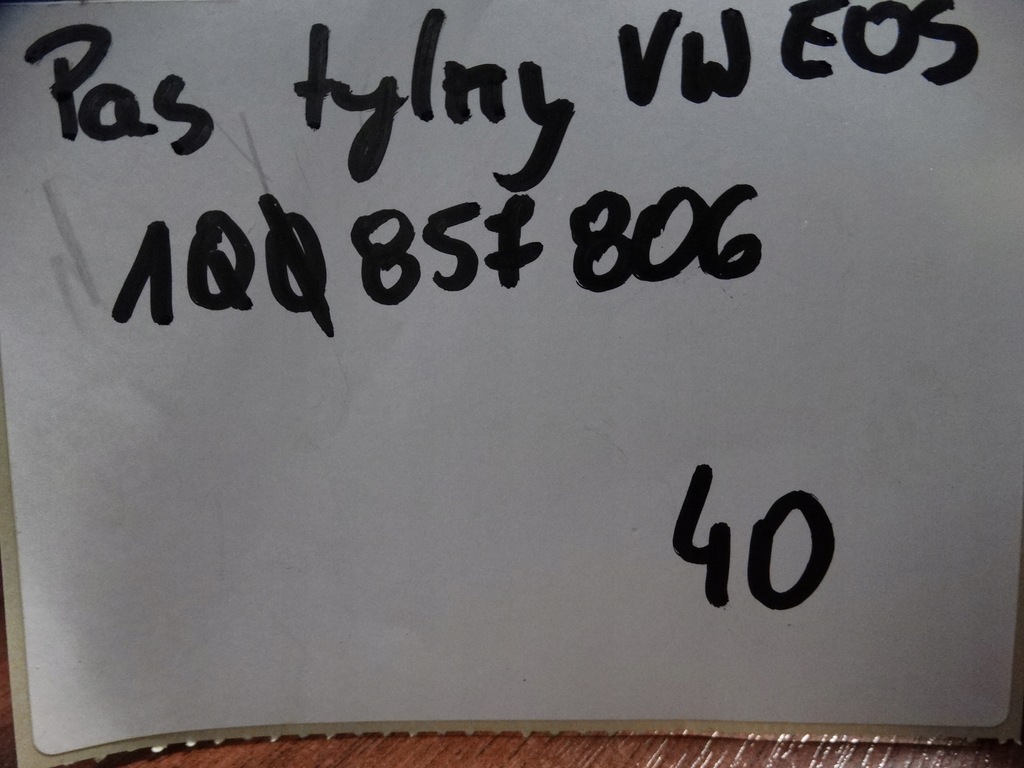 фото №4, Idealny pas безпеки задній правий vw eos 1