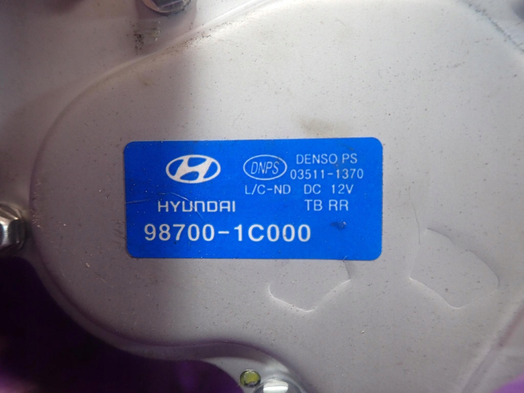 фото №5, Hyundai getz 05-11 lift моторчик дворники задняя 987001c000