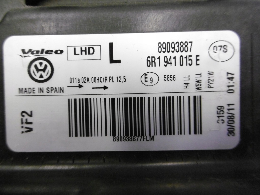 фото №8, Vw polo 6r1 - лампа передняя левая