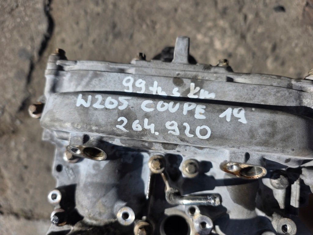 фото №9, Mercedes w205 двигатель голый блок двигателя 264.920 2.0 i 190 kw/258 km 99 tys km 19 r