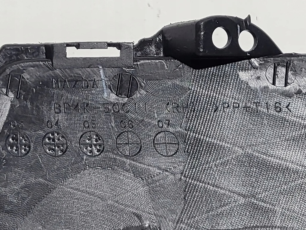 фото №6, Решітка бампера права mazda 3 bk 03-06 rh заглушка