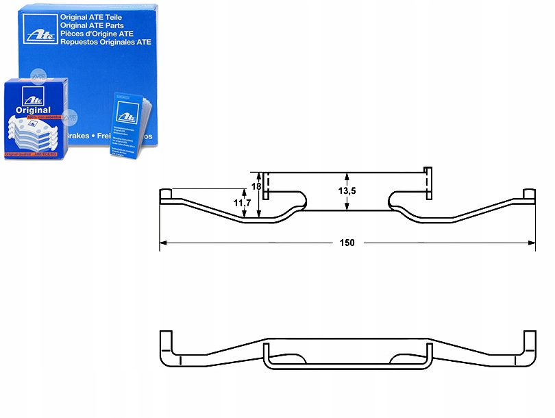фото №1, Набір монтажний гальмівних колодок bmw 3 e36 3 e46 z3 e