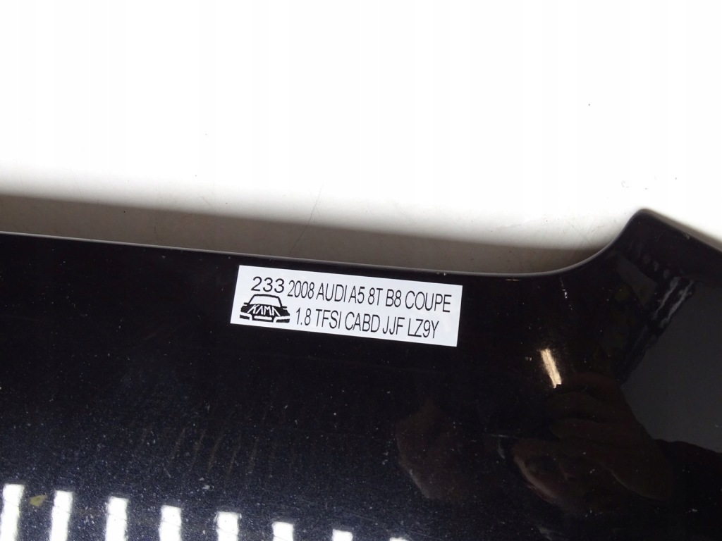 Купить Капот крышка перед передняя двигателя audi a5 8t b8 черная lz9y 07-11r