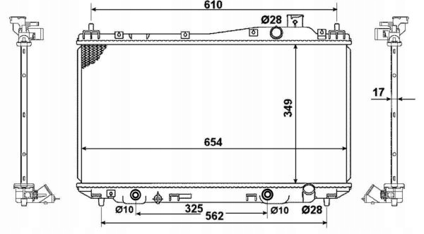 фото №14, Радіатор двигуна nrf 53570 19010plcj01