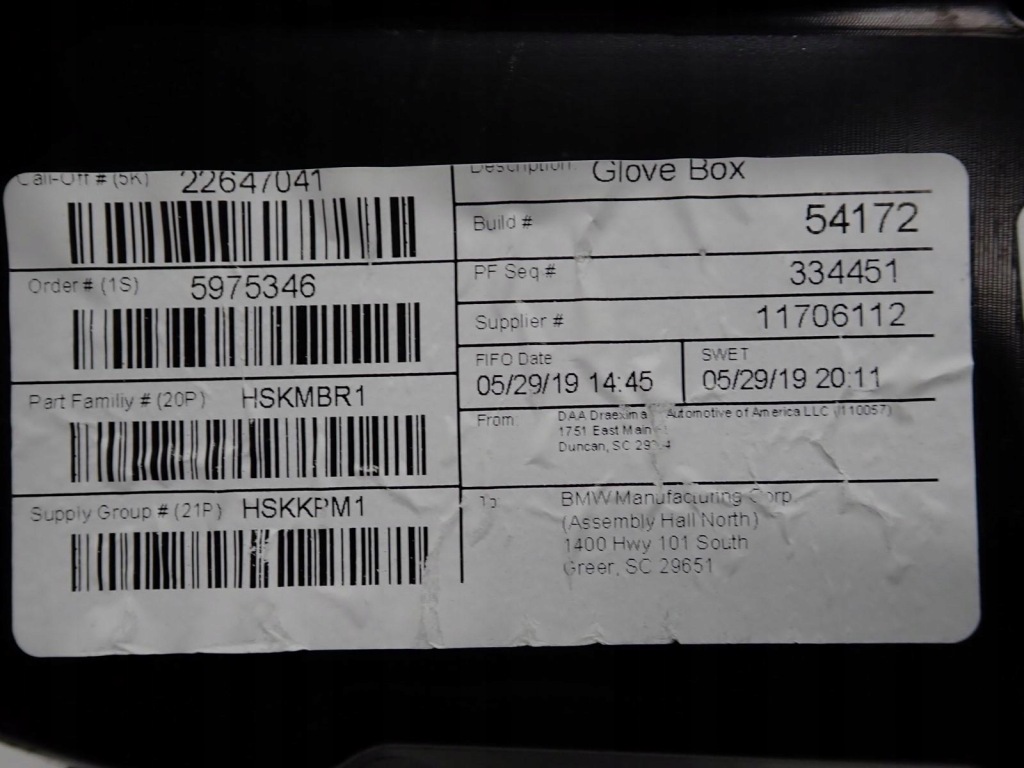 фото №9, Бардачок полка панели консоли europa 9363451 bmw x4 g02 x3 g01 20r