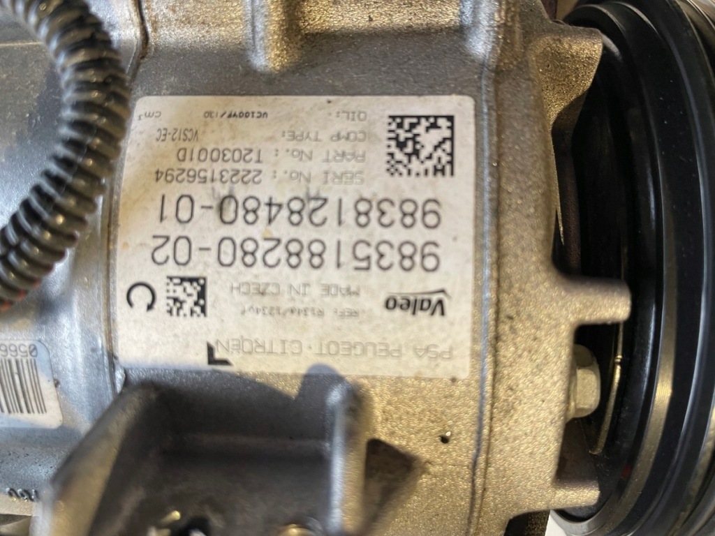 Peugeot citroen opel 1.2 thp компресор кондиціонера 9835188280 Зі Шроту