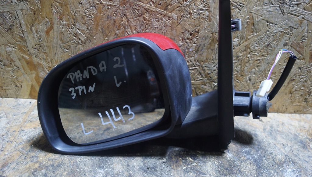 фото №8, Fiat panda ii дзеркало ліва 3 pin uk