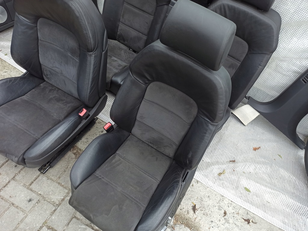 фото №11, Audi a8 s8 d3 сидіння комплект sport alcantara elektr підігрів перед задня
