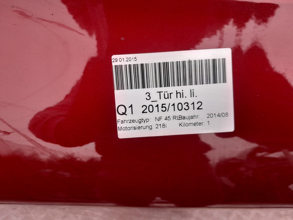 фото №6, Дверь задняя задние левая bmw 2 f45 2014-