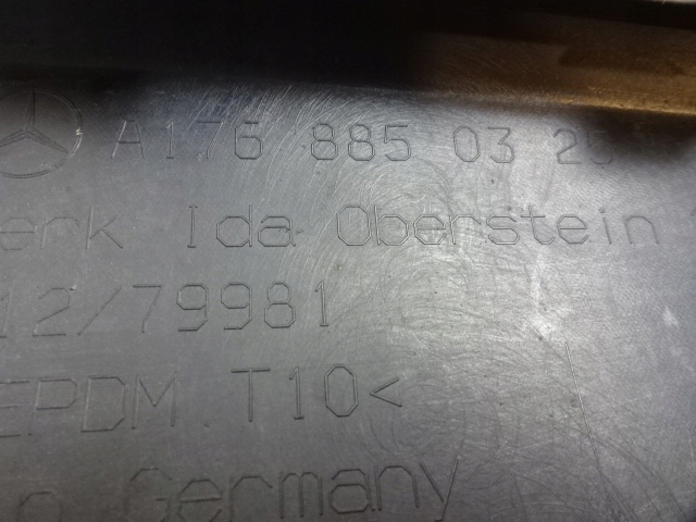 фото №7, Спойлер накладка бампера задня mercedes w176 a-klas