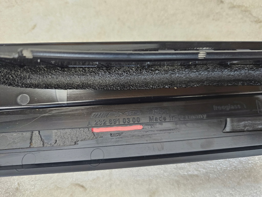 фото №13, Mercedes sl r232 молдинг защита стойка стекло лобовое левая a2326910300