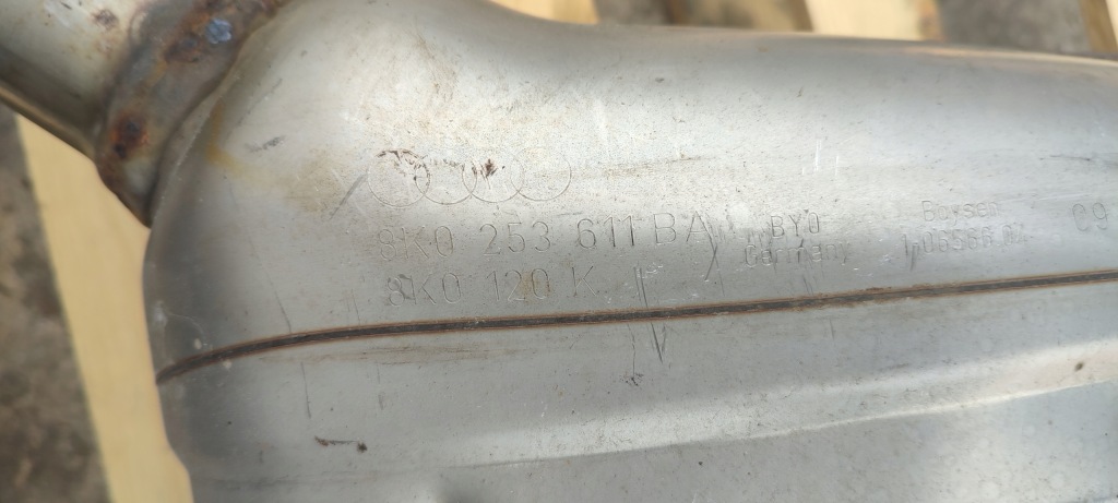 Выхлоп гаситель конечный audi a4 b8 8k0253611ba 8k0120k с Разборки