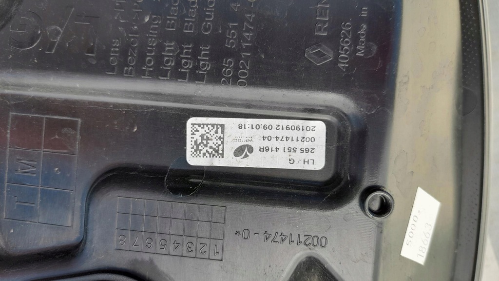 фото №9, Renault zoe 2019 lift лампа ліва права