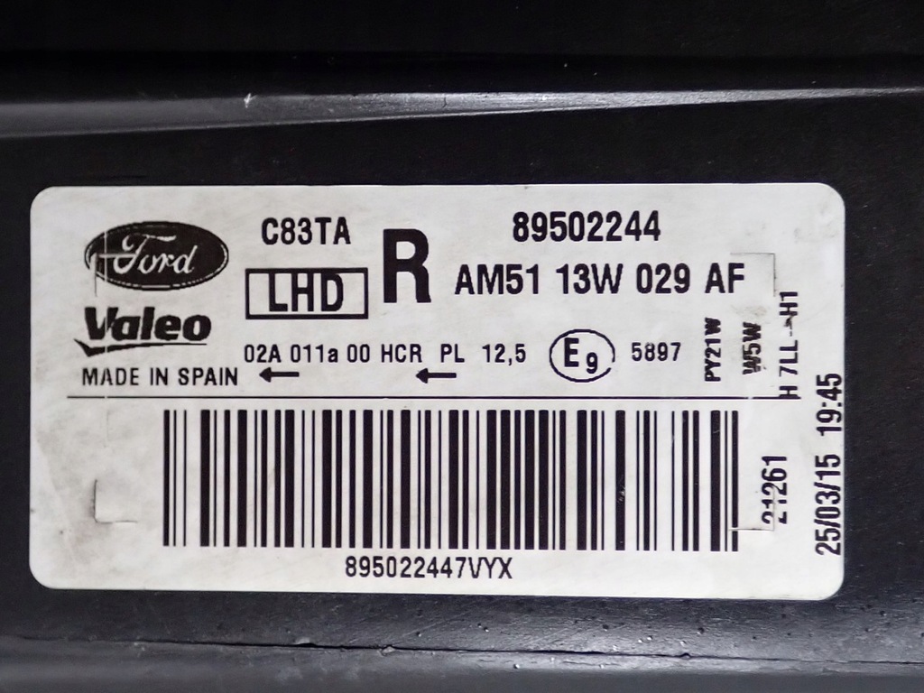 фото №16, Kompletny перед капот лампи бампер europa ford c-max ii mk2 15r