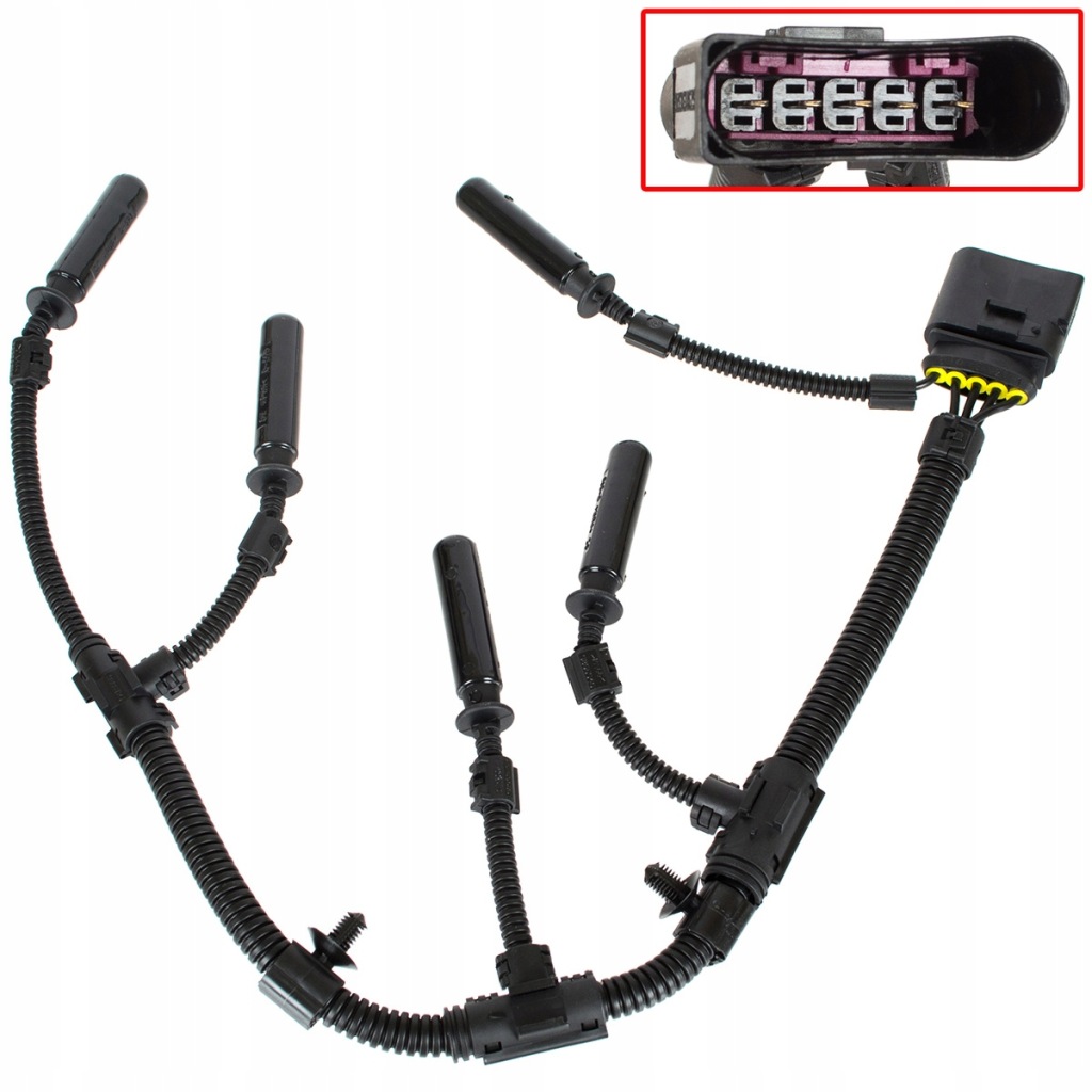 фото №2, Vw transporter t5 2,5 tdi жгут свеча накаливания