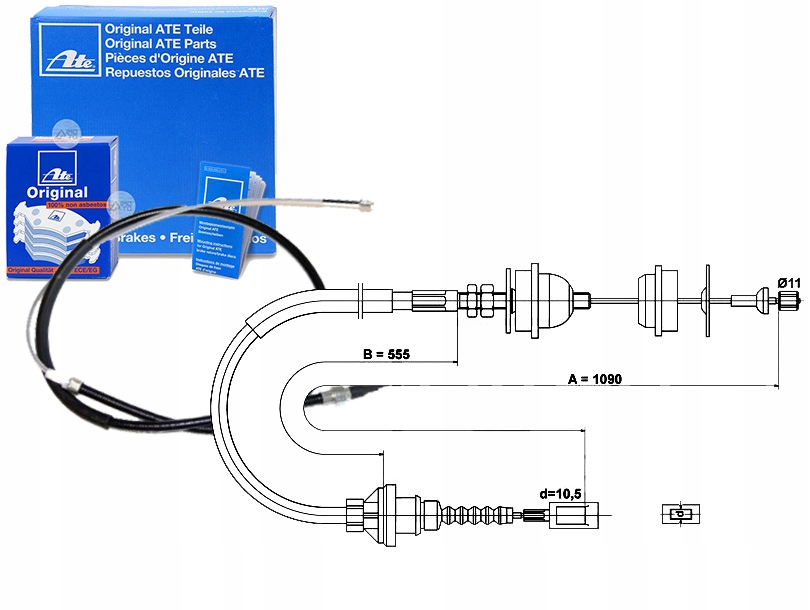 Купити Ate тягa трос зчеплення 422641b 11724