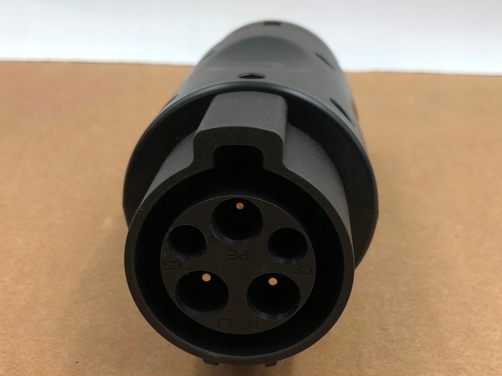 фото №7, Адаптер зарядний пристрій автомобільний ev charger 32a typ 1 usa do typ 2 europa