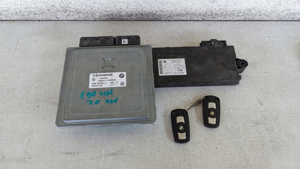 фото №1, Бортовий комп'ютер набір bmw e90 lift 2.0 16v