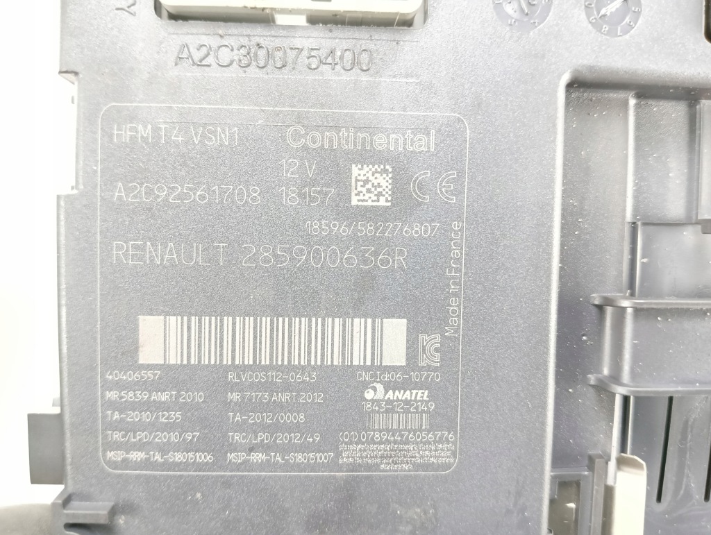 фото №3, Считыватель карта renault clio iv captur i 285900636r