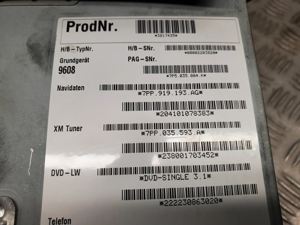 фото №2, Porsche cayenne 92a 7p5035884k автомобільна магнітола