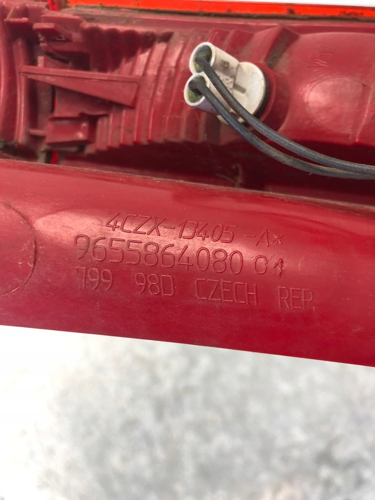 фото №6, Лампа лівий задня citroen c4 i 5d 9655864080