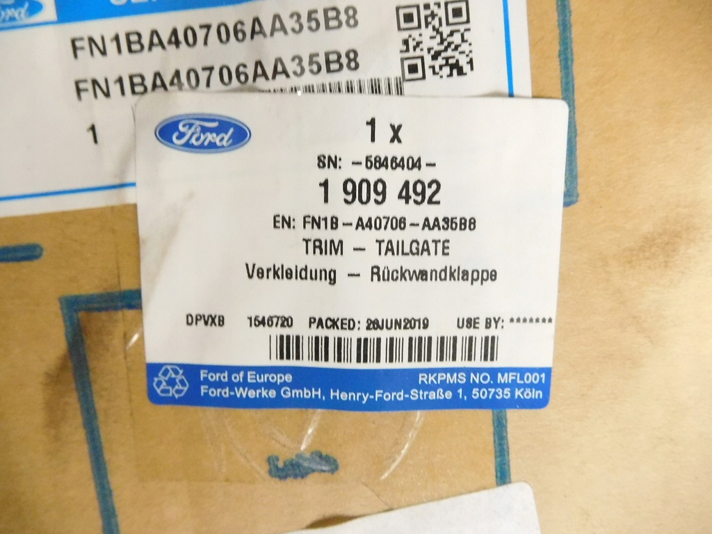 фото №7, Оббивка кришки багажника ford ecosport 1909492