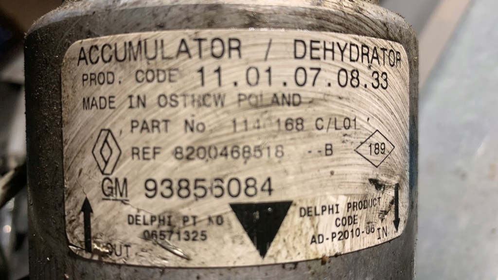 фото №5, Renault trafic ii opel vivaro осушитель кондиционера 8200468518