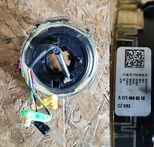 фото №1, Лента подушка безопасности шлейф mercedes w221 a1714640518