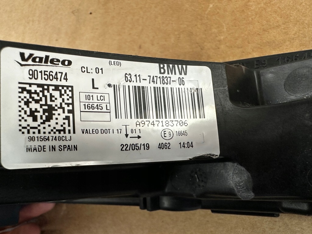 фото №13, Bmw i3 01 левый противотуманная фара поворотник led перед 2017-