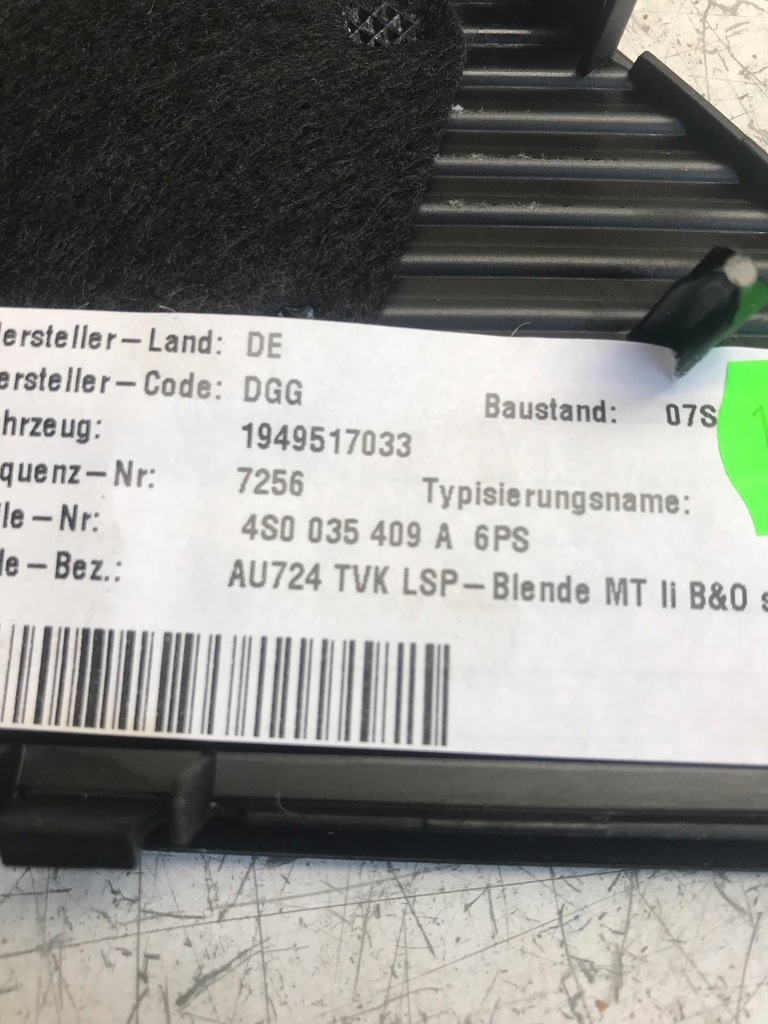 фото №4, Накладка динамика дверь левых audi r8 4s plus