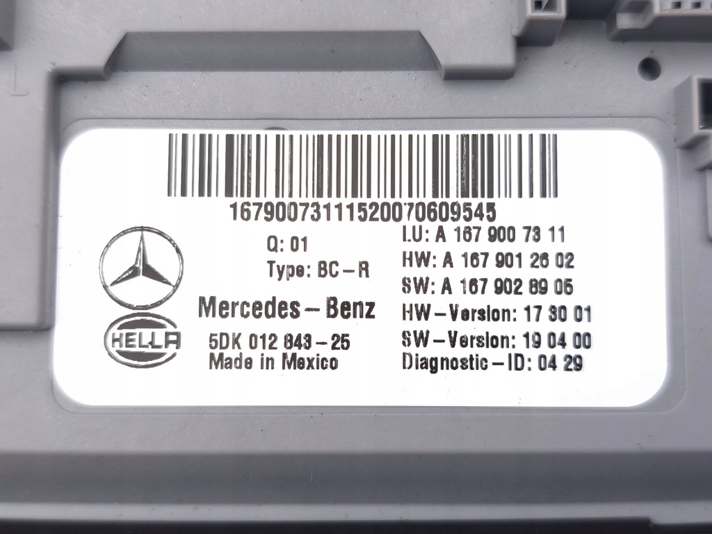 Mercedes-benz gle w167 2020 модуль кузов a1679007311 с Разборки