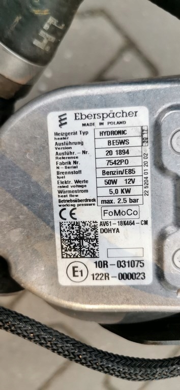 фото №5, Ford c-max mk2 benz. обігрівач стояночний eberspacher av61-18k464-cm