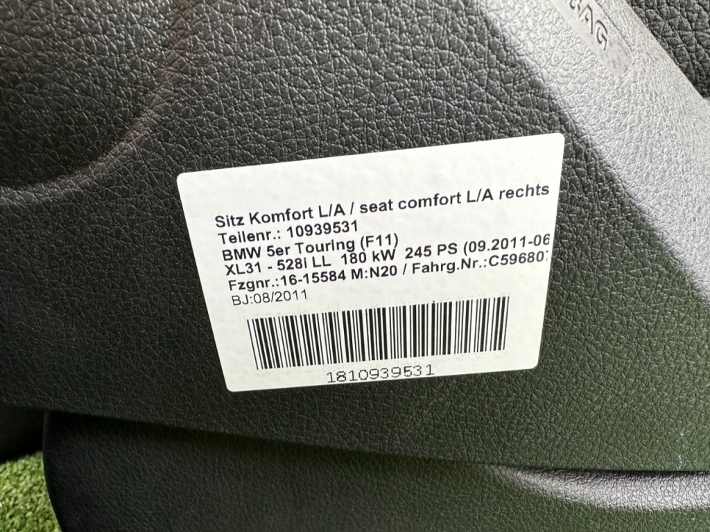 фото №11, Сиденья салон туннель обшивки bmw 5 f11 комфорт