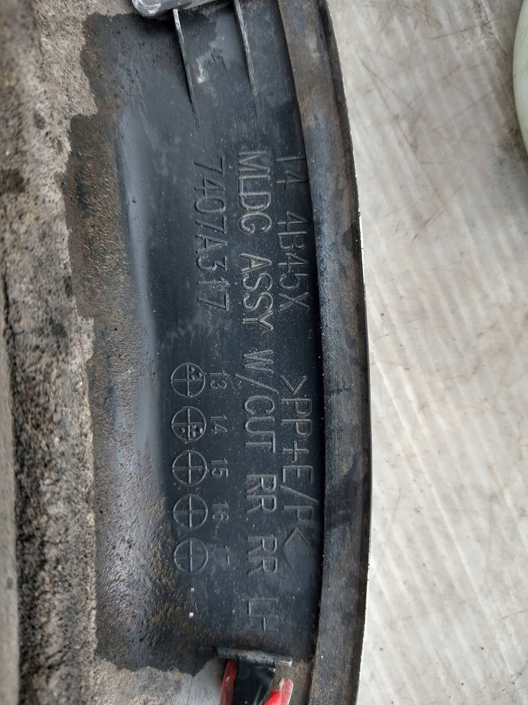 фото №7, Mitsubishi outlander iii 3 молдинг бампера ліва задня задня 7407a317