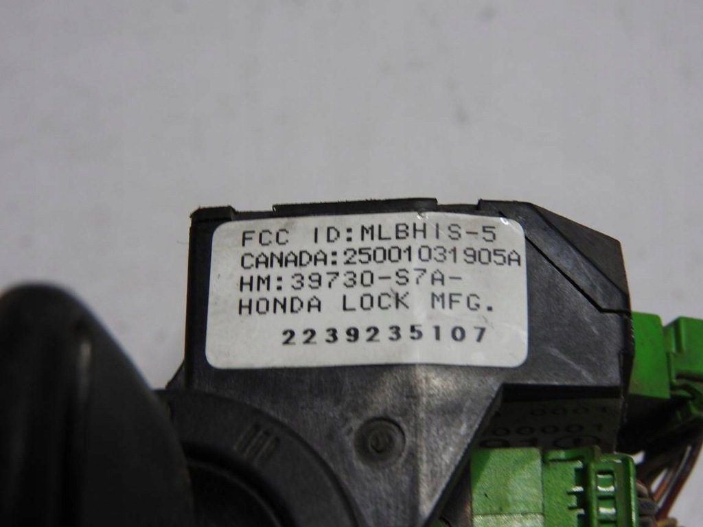 фото №7, Honda civic vii 03 замок зажигания ключи pilot 39730-s7a