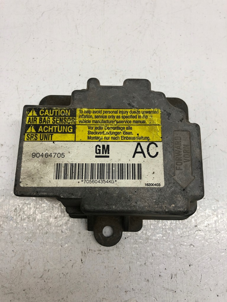 фото №1, Модуль датчик подушка безопасности opel оригинальный номер 90464705