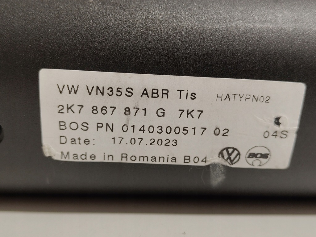 фото №9, Vw caddy v 2k7 шторка багажника nowa оригинал 2020-