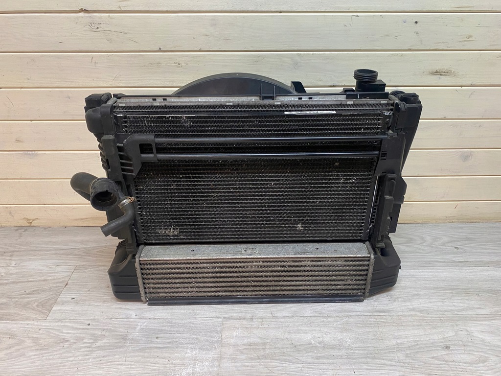 фото №10, Bmw x3 e83 2.0d радіатор wody оливи вентилятор