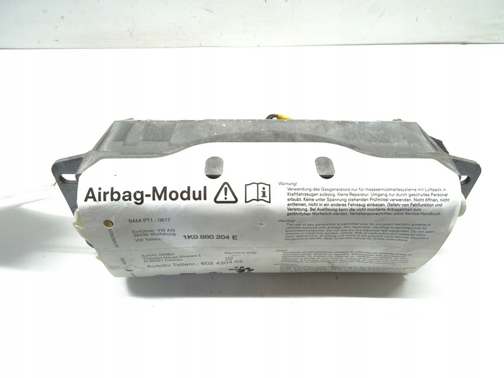 фото №1, Подушка подушка безпеки пасажира vw golf v 1k0880204e