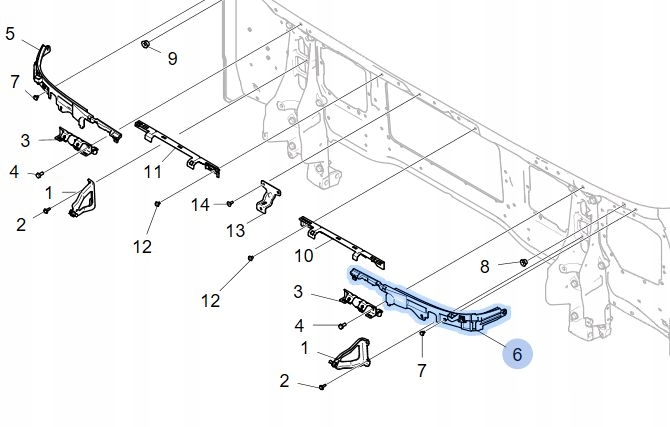 фото №3, Молдинг жабо кабіни частина внутрішня ліва scania r s p g 2340773