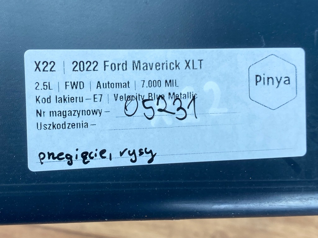 фото №8, Молдинг порог задняя ford maverick 2022+ usa