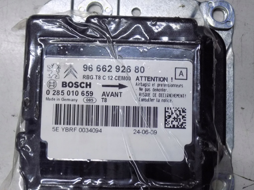 фото №4, Peugeot 3008 i модуль подушок 9666292680