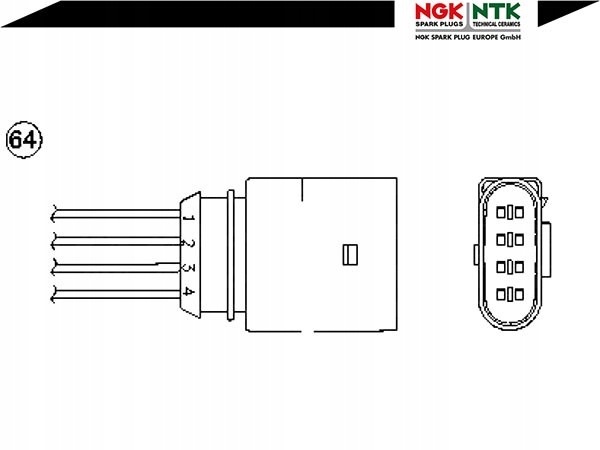 фото №2, Датчик лямбда-зонд ngk +gratisy