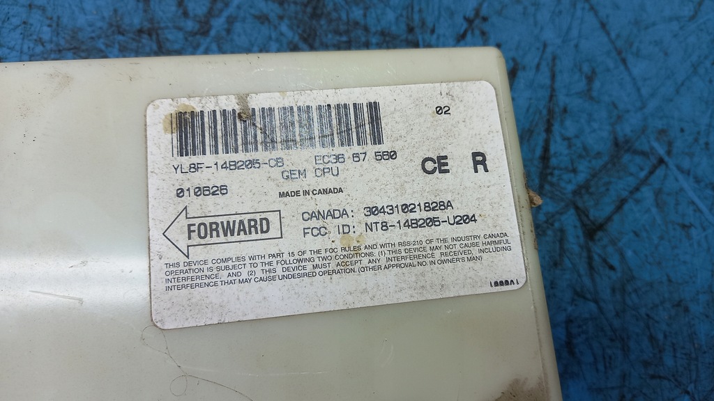 фото №4, Модуль mazda tribute 2.0b 01r nt8-14b205-u204