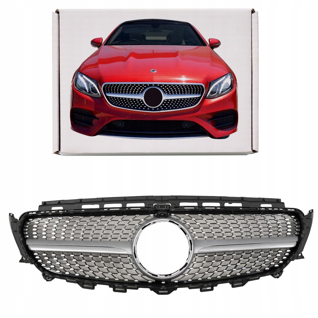 фото №1, Mercedes klasa e w213 16-20 решітка радіатора diamond silver
