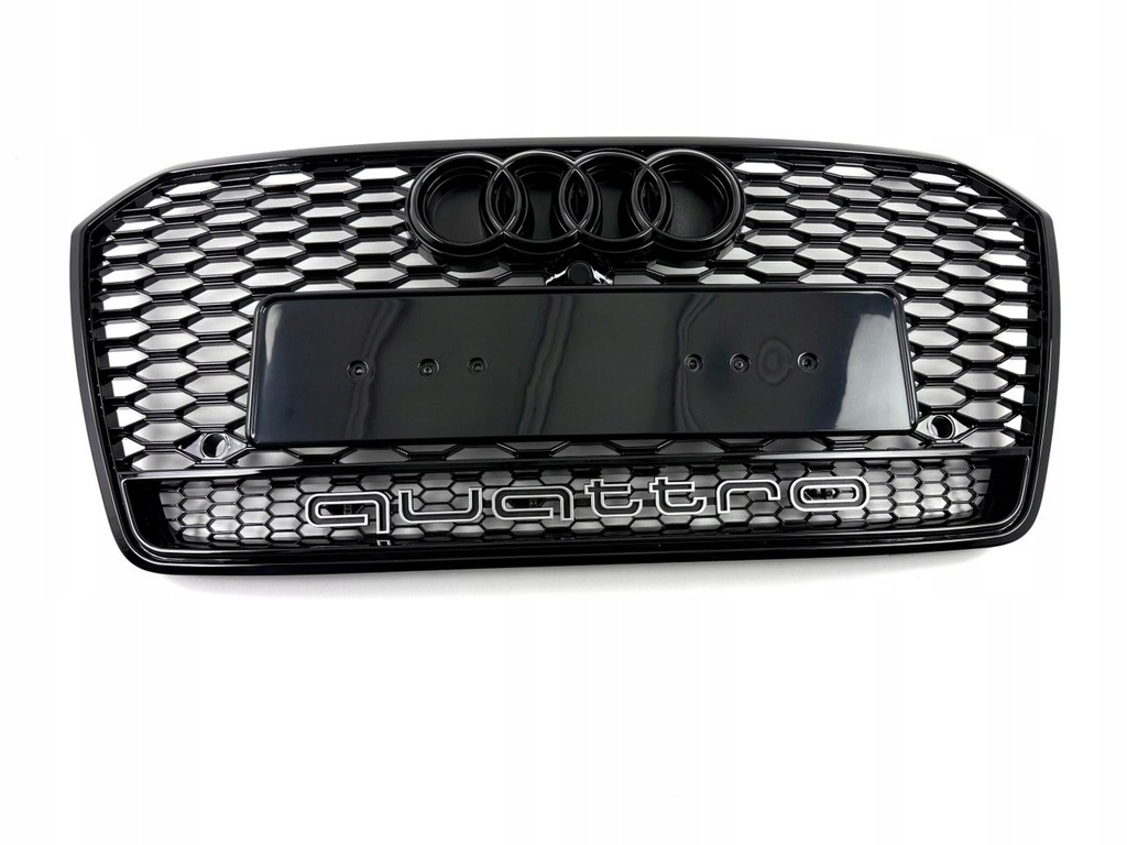 фото №10, Решётка радиатора решётка радиатора audi a7 4g8 lift 14-17 образец rs7 plaster соты чёрный блеск
