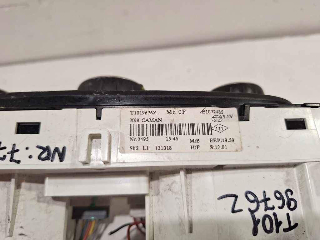 фото №3, Панель кондиционера t1019676z renault clio iv 12-