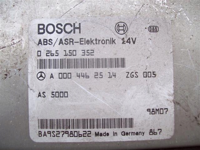 фото №3, Модуль бортовий комп'ютер mercedes actros atego a0004462514